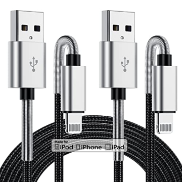 2Pack 10ft iPhone Charger Cable, [ Apple MFi Certified ] Long Lightning Cable 10 Foot, High Fast 10 ...