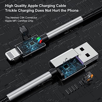 10ft Apple Lightning Cable 2Pack - Fast Charging MFi Certified