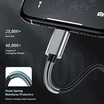 10ft Apple Lightning Cable 2Pack - Fast Charging MFi Certified