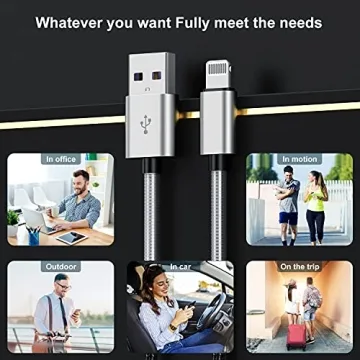 10ft Apple Lightning Cable 2Pack - Fast Charging MFi Certified