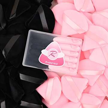 12 Triangular Powder Puff Sponges for Flawless Makeup Application