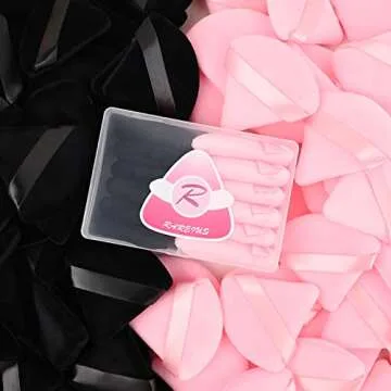 12 Triangular Powder Puff Sponges for Flawless Makeup Application
