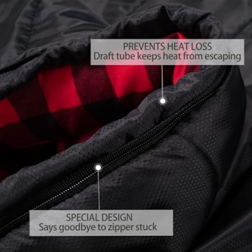 HiZYNICE 0 Degree Extra Large Sleeping Bag for Winter Camping