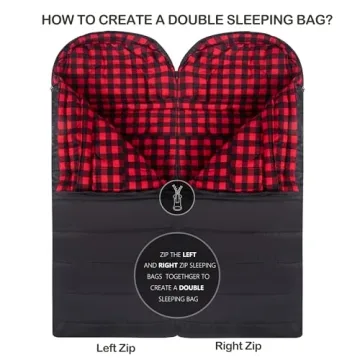 HiZYNICE 0 Degree Extra Large Sleeping Bag for Winter Camping