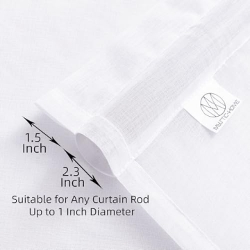 MYSTIC-HOME Sheer Curtains for Elegant Window Draping