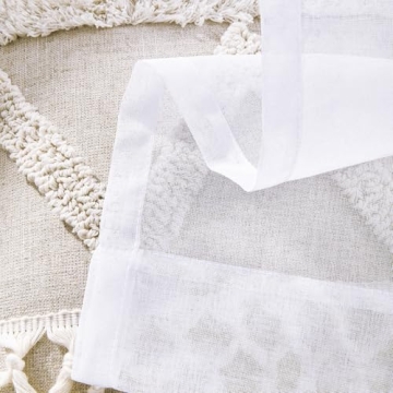 MYSTIC-HOME Sheer Curtains for Elegant Window Draping