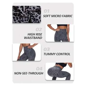 ZOOSIXX High Waisted Leggings for Women - Perfect Tummy Control