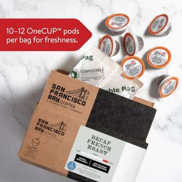 Decaf French Roast Coffee Pods - Organic & Eco-Friendly
