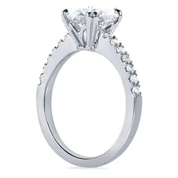 Kobelli Moissanite & Lab Grown Diamond Engagement Ring