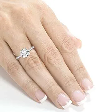 Kobelli Moissanite & Lab Grown Diamond Engagement Ring