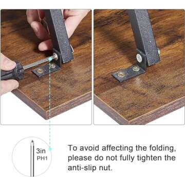 VECELO Folding TV Tray Set for Stylish Living Spaces