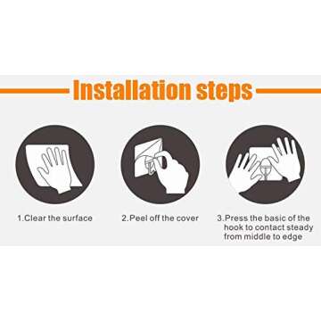 Cell Gel Mounts 6 Pack | Strong Hold Reusable Hook for Hanging | Transparent Reusable Self Adhesive Hook | Waterproof Heavy Duty (9 lb) | Hooks for Bathroom, Shower, Outdoor, Kitchen, and More