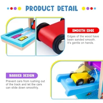 Engaging Montessori Race Track Toy for Toddlers 1-3