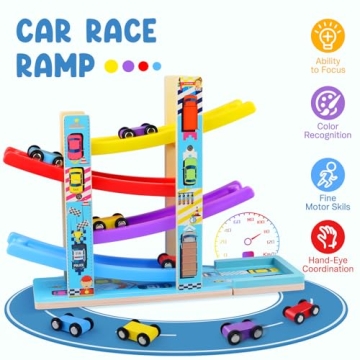 Engaging Montessori Race Track Toy for Toddlers 1-3