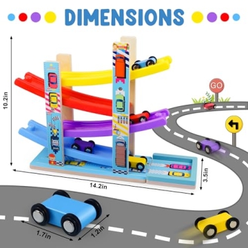 Engaging Montessori Race Track Toy for Toddlers 1-3