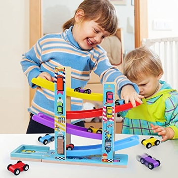 Engaging Montessori Race Track Toy for Toddlers 1-3