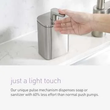 simplehuman Pulse Pump: Drip-Free Stainless Steel Soap Dispenser
