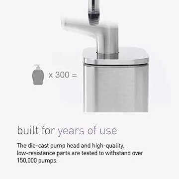 simplehuman Pulse Pump: Drip-Free Stainless Steel Soap Dispenser
