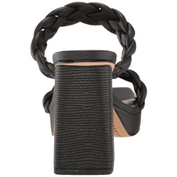 DOLCE VITA Women's Ashby Heeled Sandal, Black Stella, 7.5