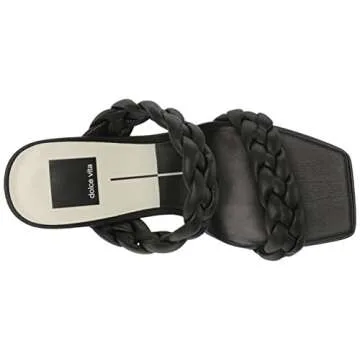 DOLCE VITA Women's Ashby Heeled Sandal, Black Stella, 7.5