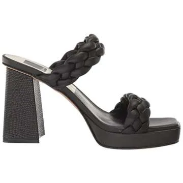 DOLCE VITA Women's Ashby Heeled Sandal, Black Stella, 7.5