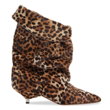 Stylish Yishaweiqi Leopard Kitten Heel Boots for Women