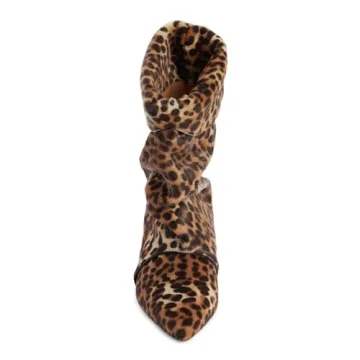 Stylish Yishaweiqi Leopard Kitten Heel Boots for Women