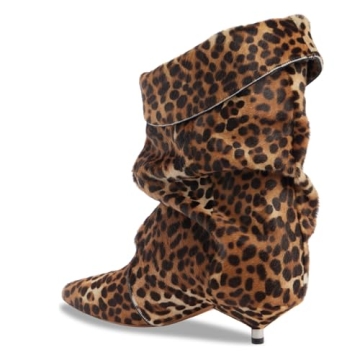 Stylish Yishaweiqi Leopard Kitten Heel Boots for Women