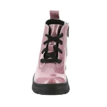 UGG Ashton Lace Up Glitter Boots for Kids - Glitter Pink
