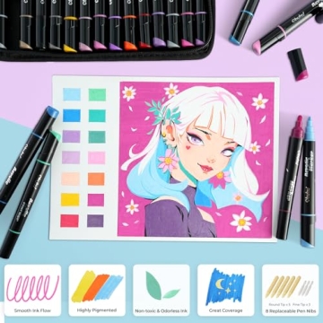 Ohuhu Acrylic Paint Pens - 30 Colors for Creative Projects