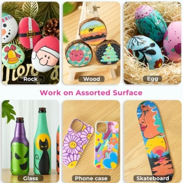 Ohuhu Acrylic Paint Pens - 30 Colors for Creative Projects