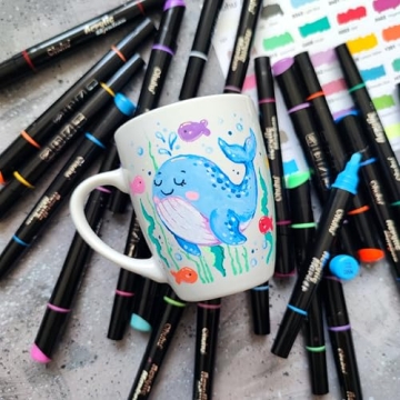 Ohuhu Acrylic Paint Pens - 30 Colors for Creative Projects