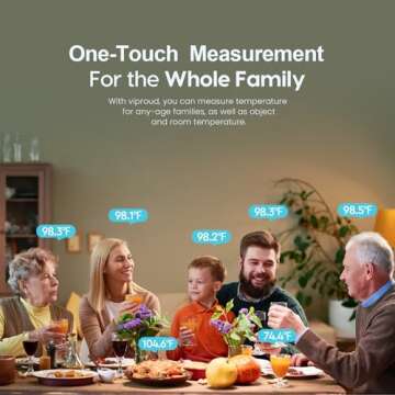 No-Touch Forehead Thermometer for Adults and Kids, Fast Accurate Baby Thermometer with Fever Alarm & Mute Mode, FSA HSA Eligible - Take Quick Temperature Easily