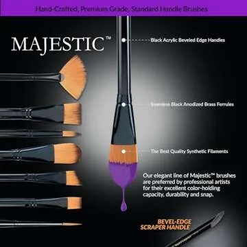 Royal & Langnickel Majestic Detail Artist Brush Set, 11-Piece