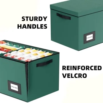 Coonoor Christmas Ornament Storage - 128 Ornaments Organizer