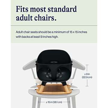 Lalo Booster Seat for Babies & Toddlers - Easy Clean, Safe Harness