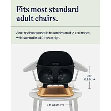 Lalo Booster Seat for Babies & Toddlers - Easy Clean, Safe Harness