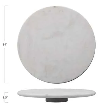 Creative Co-Op, White Marble Lazy Susan