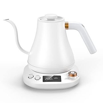 Stylish Gooseneck Kettle with Temperature Control
