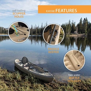 Lifetime Muskie Angler Sit-On-Top Kayak for Fishing Adventures
