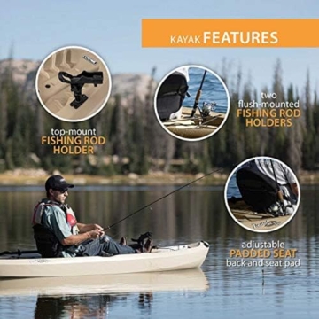 Lifetime Muskie Angler Sit-On-Top Kayak for Fishing Adventures
