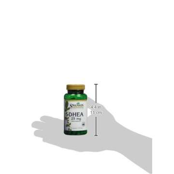 Swanson Premium DHEA 25 Milligrams - 120 Capsules for Hormonal Health