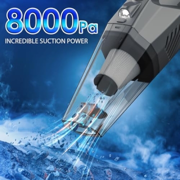 High Power Car Cleaning Kit with Vacuum and Brush Set