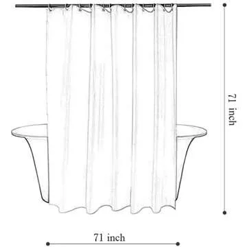 Tititex Aesthetic Checkerboard Grid Pattern Shower Curtain, White Sage Green Modern Shower Curtain Sets Decoration 71x71 Inch with Hooks