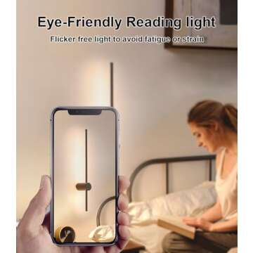 Battery Operated Wall Sconce Set of Two, USB Rechargeable LED Wall Lights with Remote Control, Dimmable Cordless Wall Lamp Indoor, 360° Rotation Reading Lamp for Living Room, Bedroom, Black - 24In