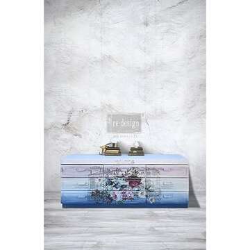 Redesign DÉCOR TRANSFERS® – Imperial Garden Size 44"x30", Cut INTO 6 Sheets 655350635534 Rub on Transfer for Wall or Furniture Decoration