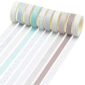 Knaid 40-Piece Decorative Washi Tape Set in Gift Box