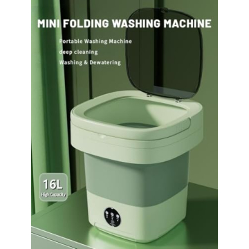 Portable Washing Machine 16L Capacity Compact and Foldable