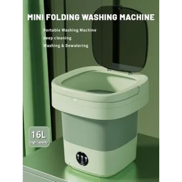 Portable Washing Machine 16L Capacity Compact and Foldable