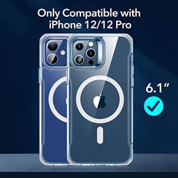 ESR for iPhone 12 Case/iPhone 12 Pro Case, Compatible with MagSafe, Shockproof Military-Grade Protec...